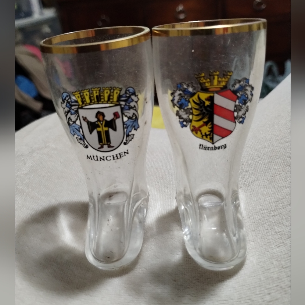 Vintage European Boot Shot Glass - Vintage Novelty Shot Glass, Nuremberg…